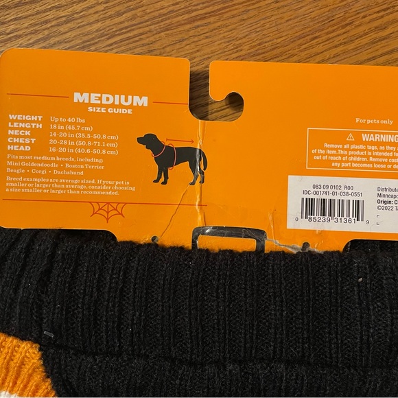 Striped xlg dog sweater - Picture 4 of 7